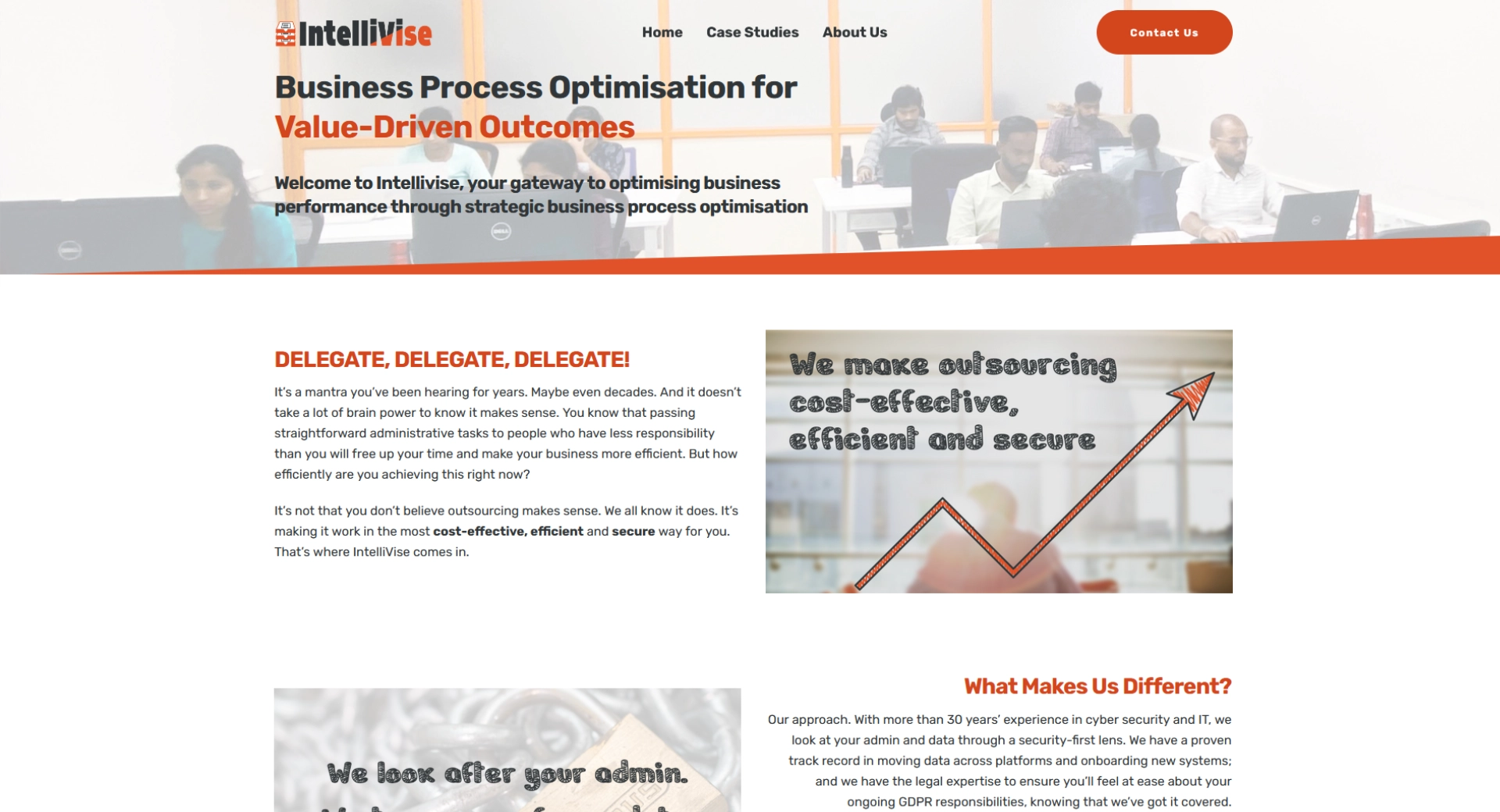 Intellivise homepage