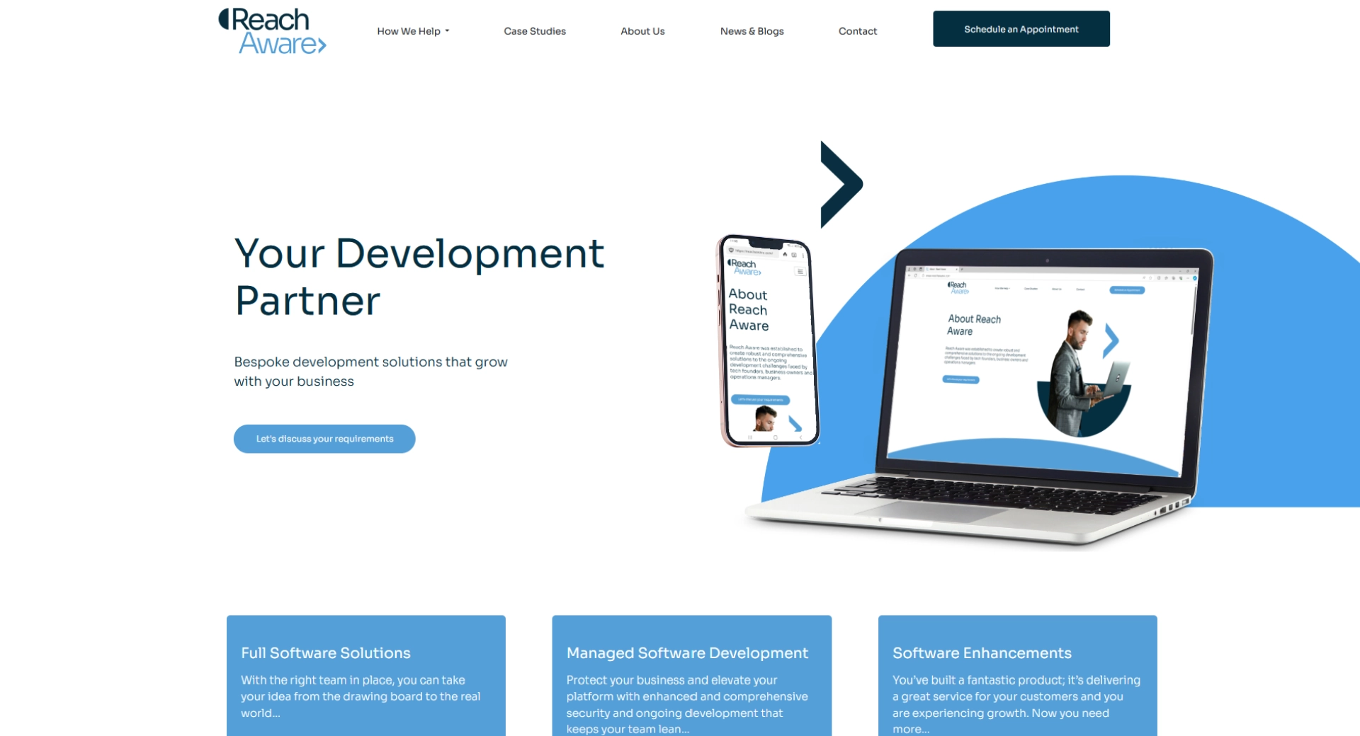 Reach Aware homepage