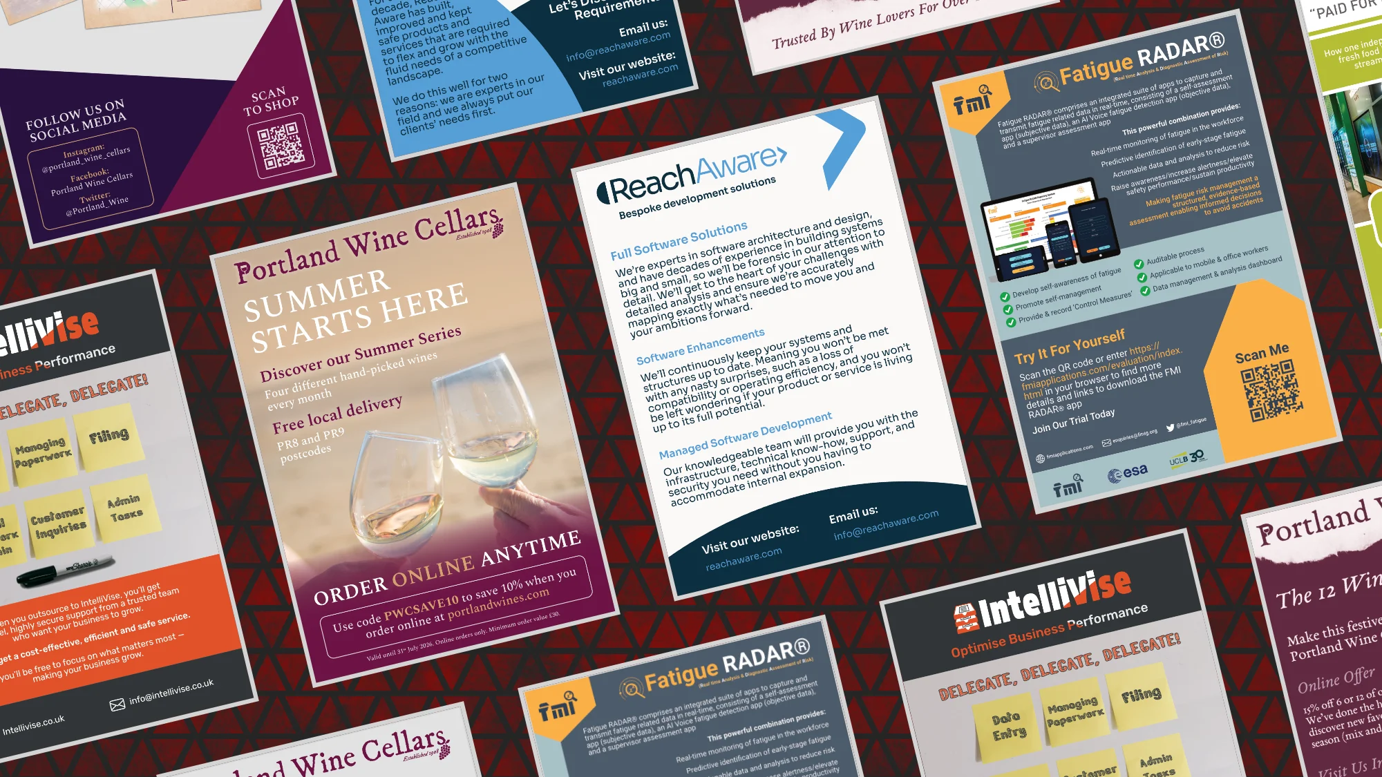A selection of leaflets